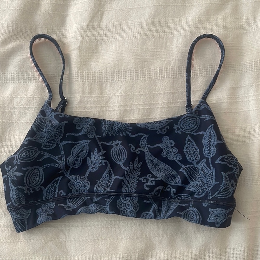 the upside womens navy sports bra